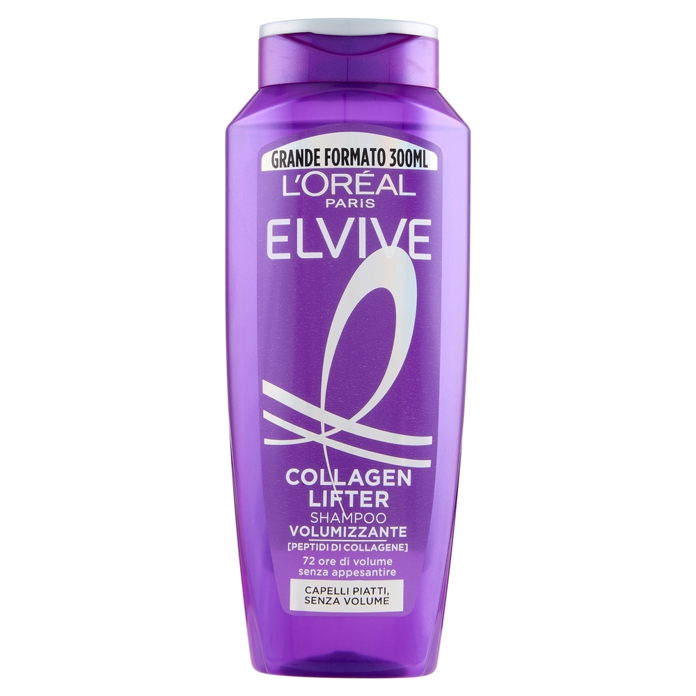 Elvive Collagen Lifter Shampoo Volumizzante, per Capelli Senza Volume 300 ml